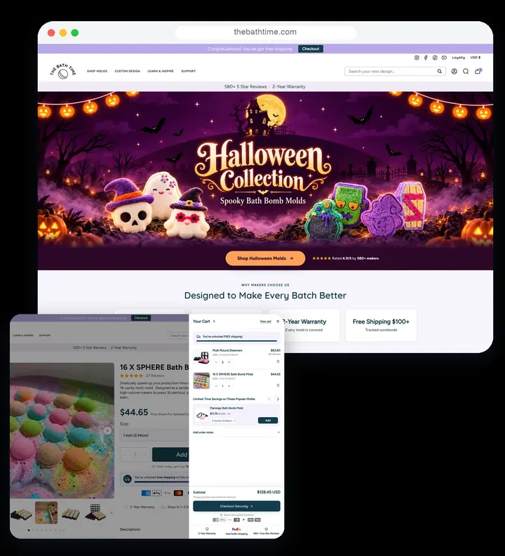 The Bath Time website by TechGenix IT